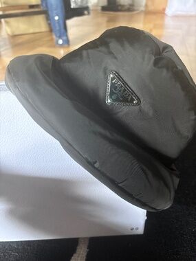 Authentic Prada puffer Bucket Hat